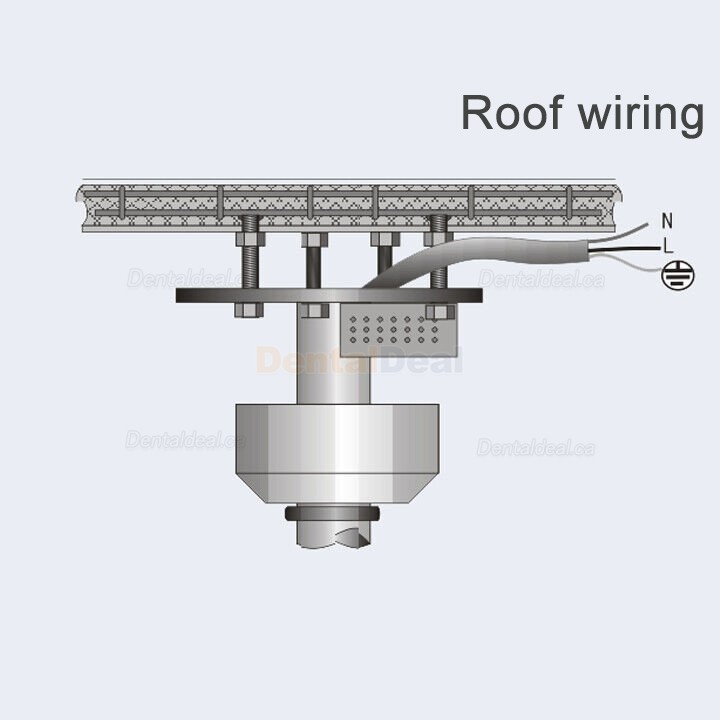 72W Ceiling Mounted Dental LED Light 24 Cold Light Shadowless Operating Lamp
